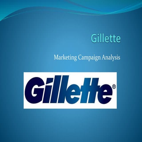 Gillette Marketing Campaign Analysis 