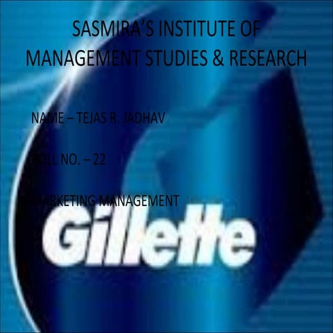 gillette marketing mix