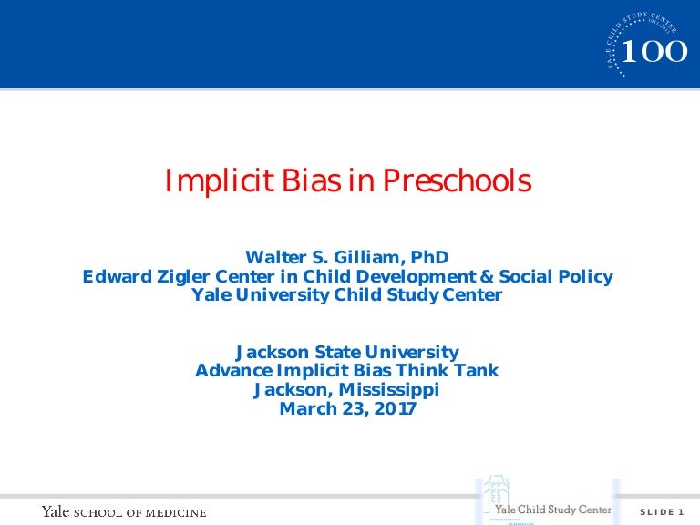 Implicit Bias in Preschools