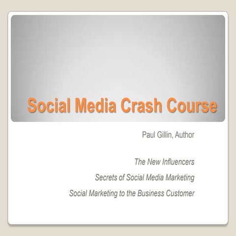 Social Media Crash Course