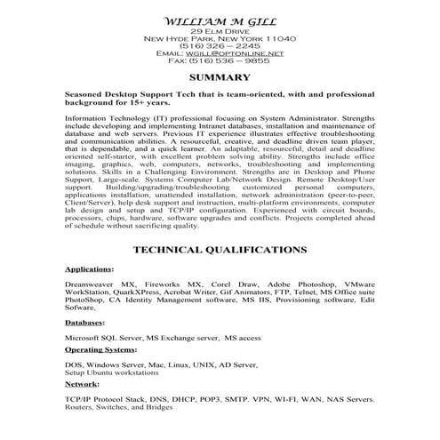 Gill, william resume 2013 5E