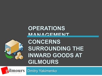 Gilmours Inward Goods