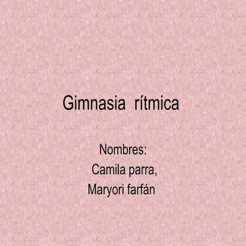 Gimnasia  RíTmica