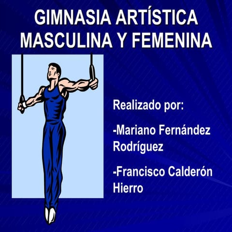 Gimnasia ArtíStica Masculina Y Femenina