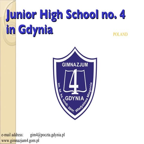 Gimnazjum Nr 4 Gdynia Plan Lekcji