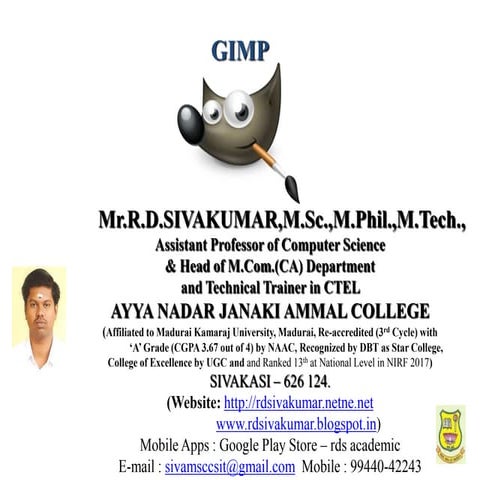 GIMP - R.D.Sivakumar