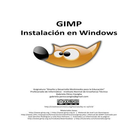 Gimp instalación windows