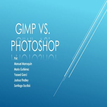 Gimp vs photoshop acatan2
