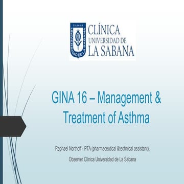 GINA 16 – Management & Treatment of Asthma