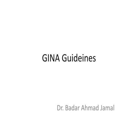 GINA Guidelines Asthma
