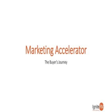 Marketing Accelerator Training