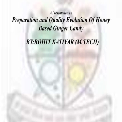 Honey Based Ginger candy