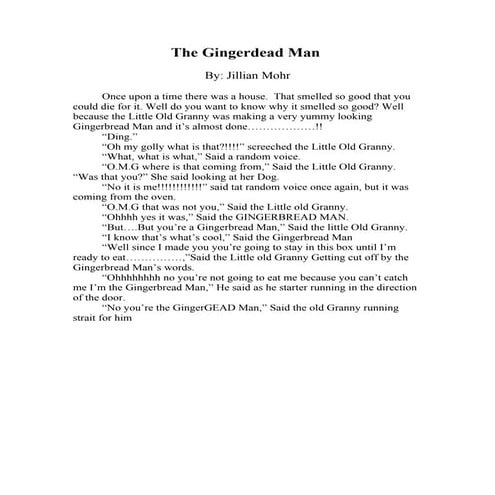 Gingerdead man | DOC