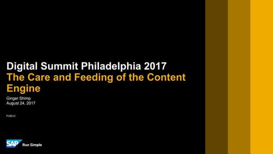 Ginger Shimp - The Care and Feeding of the Content Engine