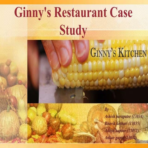 Ginny's restaurant case study fm