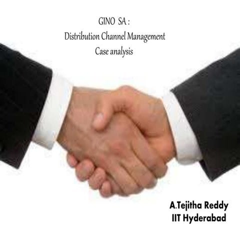 Gino sa distribution management channel