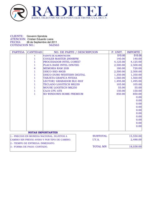 cotizacion polos y camisetas condesa formato para cotizaciones en word