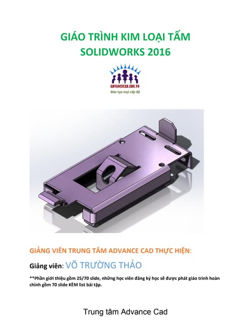 Bài tập Solidworks từ căn bản đến nâng cao - bai-tap-solidworks | PDF