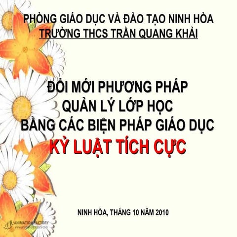 Giáo dục kỉ luật tích cực