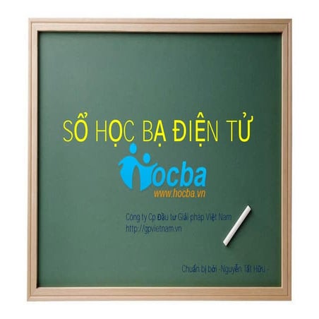 Đề xuất hợp tác Học bạ điện tử