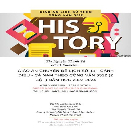 GIÁO ÁN CHUYÊN ĐỀ LỊCH SỬ 11 - CÁNH DIỀU - CẢ NĂM THEO CÔNG VĂN 5512 (2 CỘT) ...