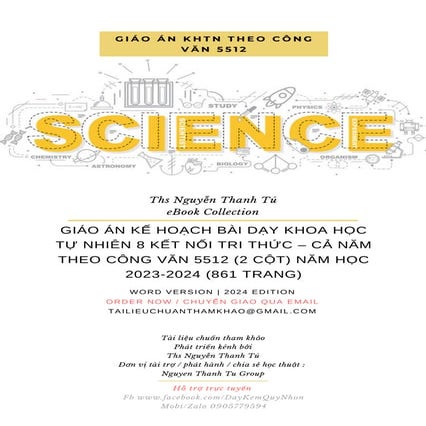GIÁO ÁN KẾ HOẠCH BÀI DẠY KHOA HỌC TỰ NHIÊN 8 KẾT NỐI TRI THỨC – CẢ NĂM THEO C...