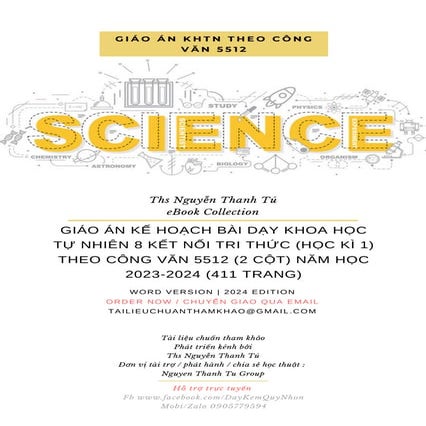 GIÁO ÁN KẾ HOẠCH BÀI DẠY KHOA HỌC TỰ NHIÊN 8 KẾT NỐI TRI THỨC (HỌC KÌ 1) THEO...