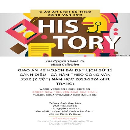 GIÁO ÁN KẾ HOẠCH BÀI DẠY LỊCH SỬ 11 CÁNH DIỀU - CẢ NĂM THEO CÔNG VĂN 5512 (2 ...