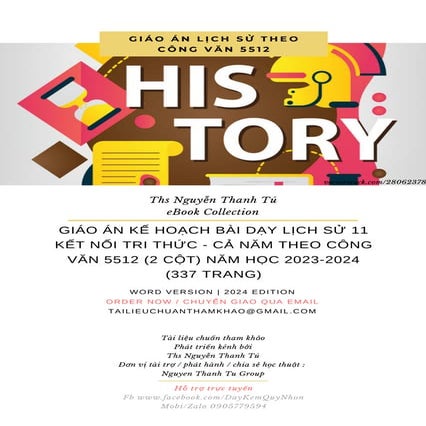 GIÁO ÁN KẾ HOẠCH BÀI DẠY LỊCH SỬ 11 KẾT NỐI TRI THỨC - CẢ NĂM THEO CÔNG VĂN 5...