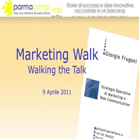 Giorgio Frugoni - Marketing walk