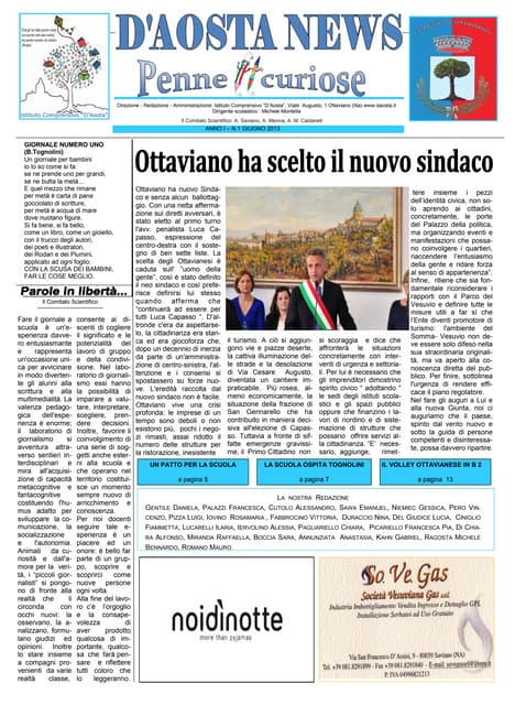 Giornalino scolastico D'AOSTA NEWS ...