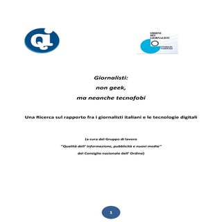 Giornalisti non-geek