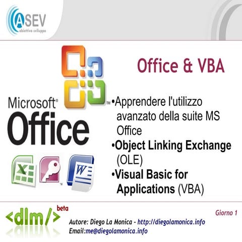 Office & VBA - Giorno 1