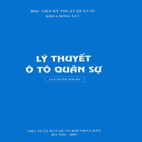 Giáo trình lý thuyết ôtô