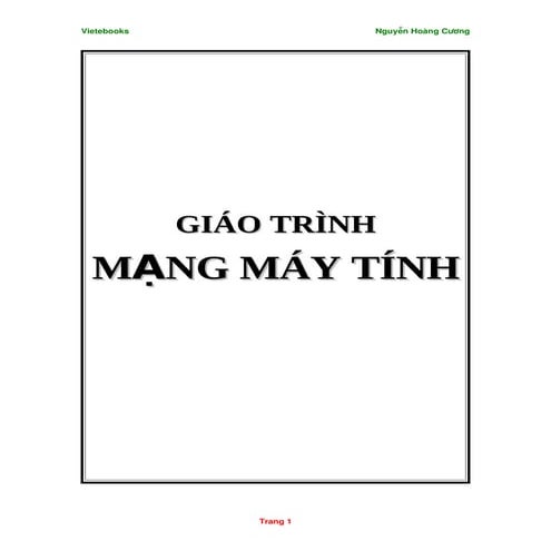 Giáo trình mạng máy tính[bookbooming.com]