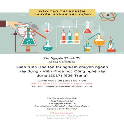 Giáo trình Đào tạo thí nghiệm chuyên ngành xây dựng - Viện Khoa học Công nghệ...