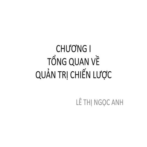 Giáo trình quản trị chiến lược