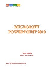  Giáo trình tự học PowerPoint 2013 ...