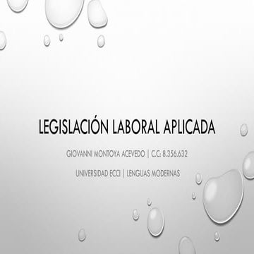 Legislacion laboral | PPTX