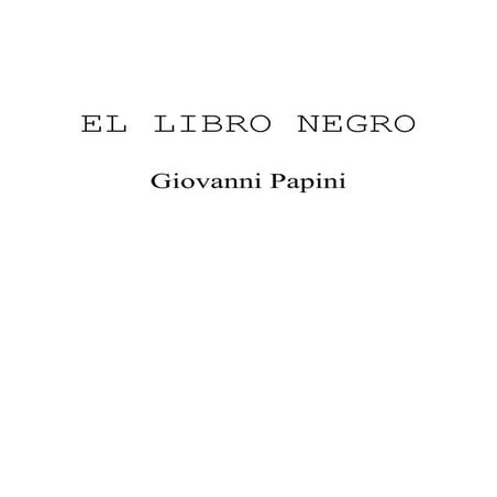 Giovanni papini   el libro negro