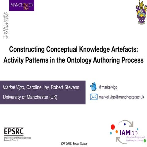 Constructing Conceptual Knowledge Artefacts:   Activity Patterns in the Ontology Authoring Process