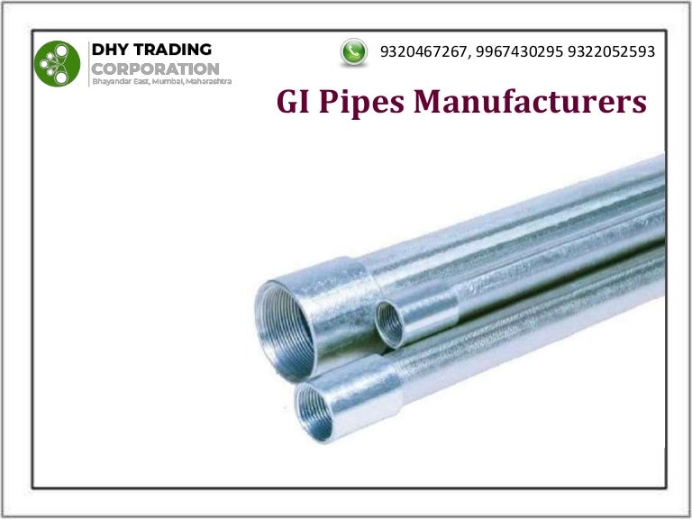 Gi pipes manufacturers in india