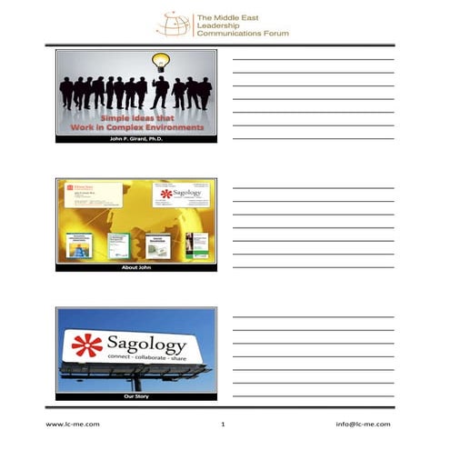 Simple Ideas: Girard Abu Dhabi 23 April