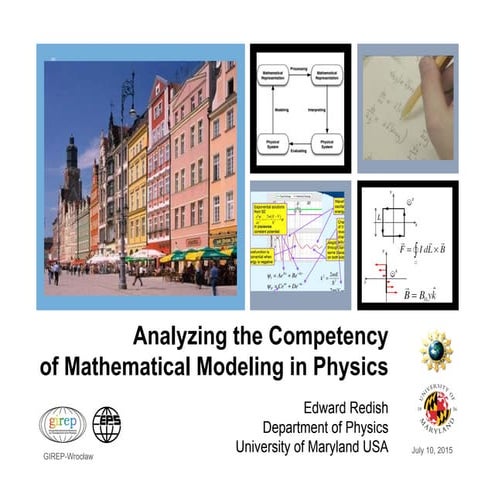 Analyzing the Competency of Mathematical Modeling in Physics (GIREP 2015)