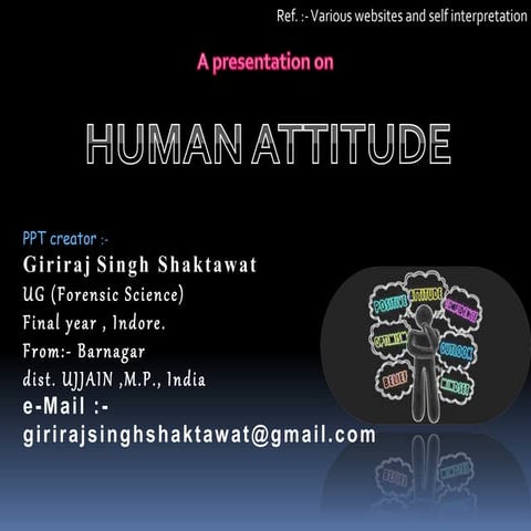 Human Attitude ppt by G.S.Shaktawat