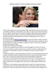 The girlfriend activation system