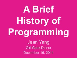 Evolution of Programming Languages Over the Years | PPT