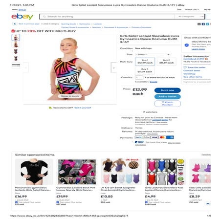 Ugly Duck Clothing Ebay Listing Template Design