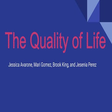 Quality of Life