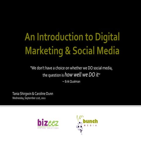 An Introduction to Digital Marketing & Social Media